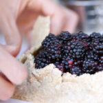 Folding blackberry tart