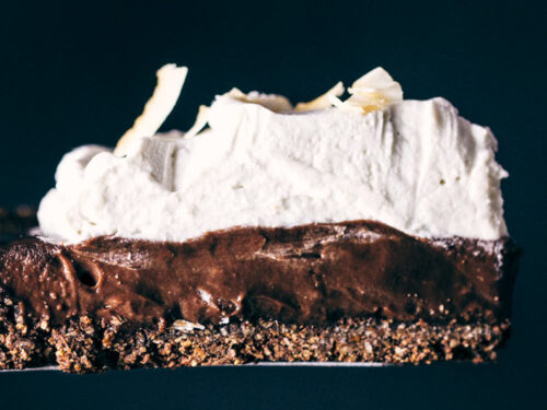 Vegan Chocolate Coconut Cream Pie - Evergreen Kitchen