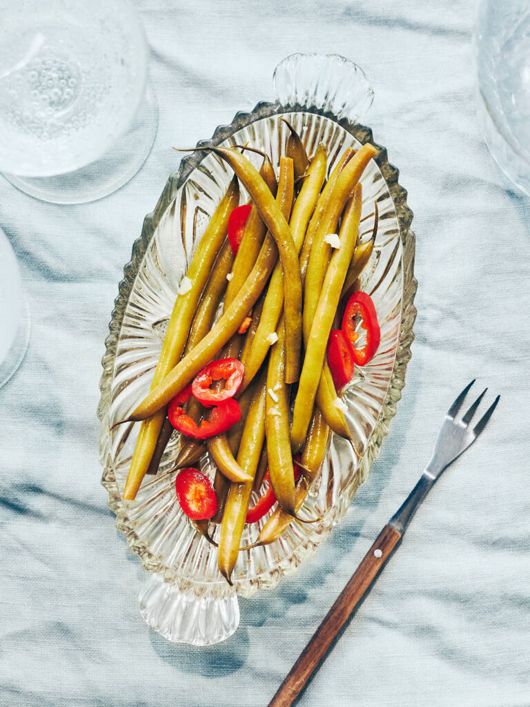 Quick Pickled Green Beans Evergreen Kitchen