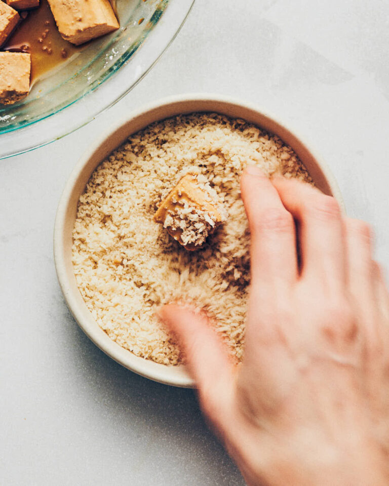 Crispy Breaded Air Fryer Tofu Evergreen Kitchen