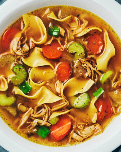 Vegan Chicken Noodle Soup - Evergreen Kitchen
