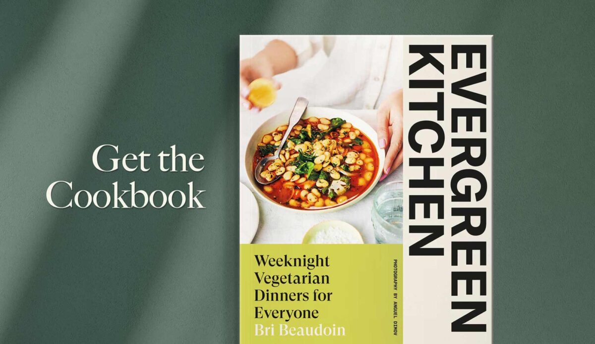 Evergreen Kitchen cookbook cover button