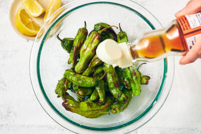 Air Fryer Shishito Peppers - Evergreen Kitchen