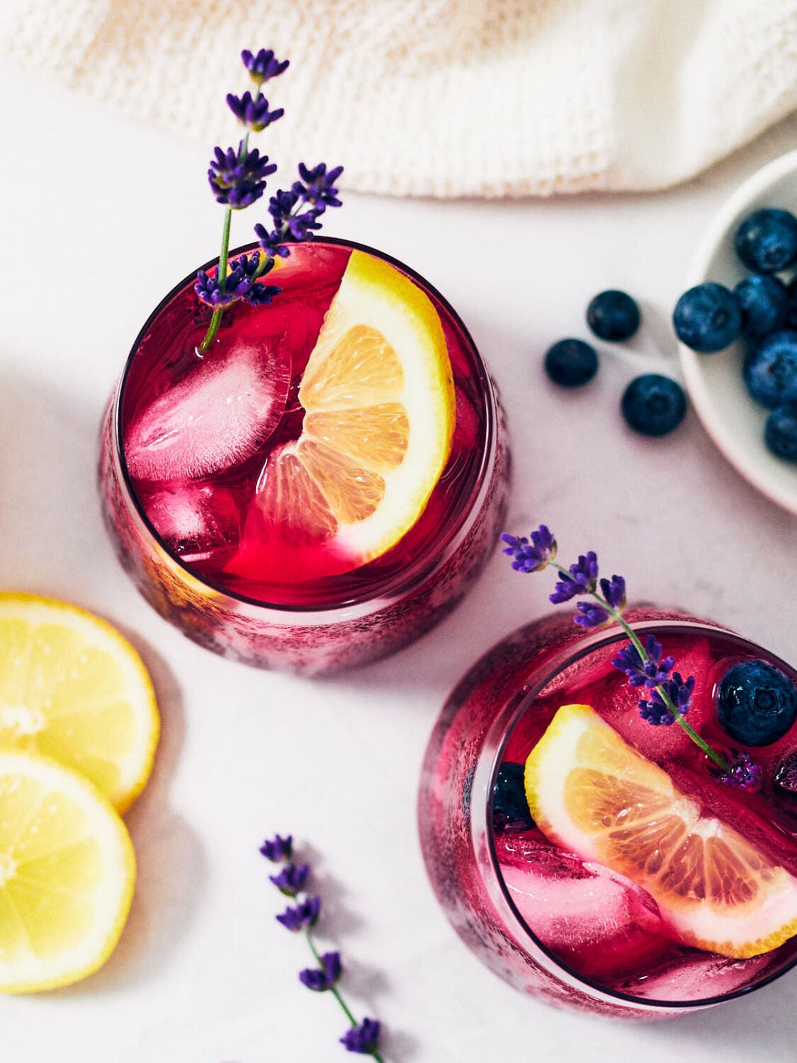 Easy Blueberry Lavender Lemonade - Evergreen Kitchen