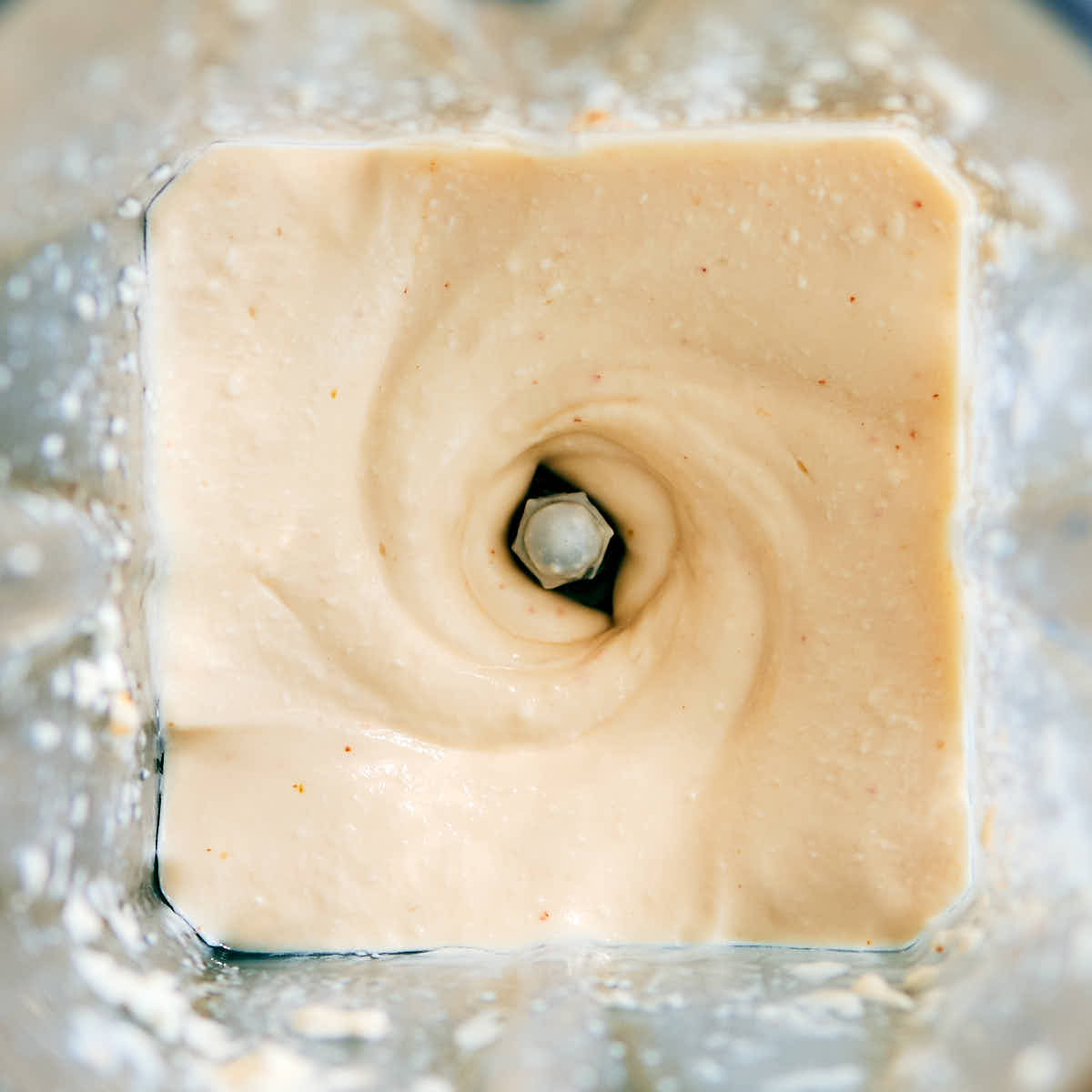 Cottage cheese, lime juice and hot sauce in a blender container.